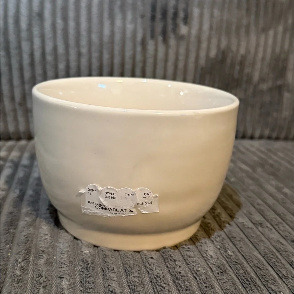 Rae Dunn White Ceramic Ice Cream Bowl- New